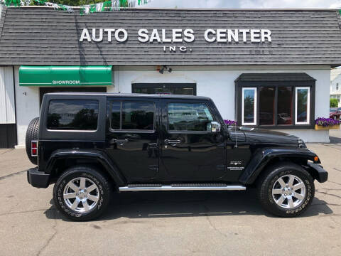 2017 Jeep Wrangler Unlimited for sale at Auto Sales Center Inc in Holyoke MA