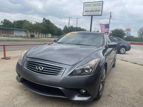 2014 Infiniti Q60 Coupe for sale at Shock Motors in Garland TX