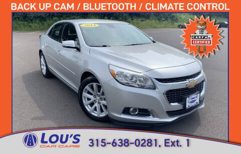 2014 Chevrolet Malibu for sale at LOU'S CAR CARE CENTER in Baldwinsville NY