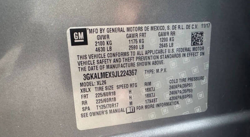 2018 GMC Terrain SLE