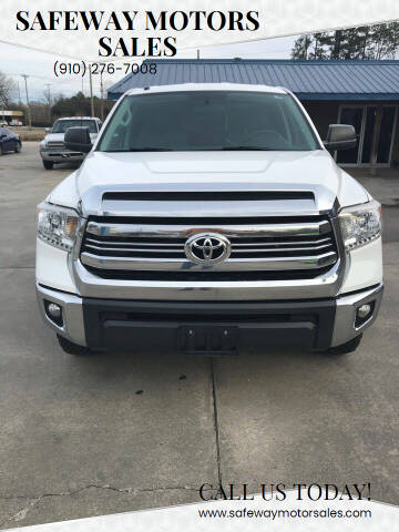 2016 Toyota Tundra for sale at Safeway Motors Sales in Laurinburg NC