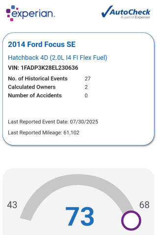 2014 Ford Focus SE