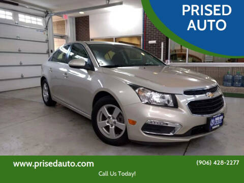 2015 Chevrolet Cruze for sale at PRISED AUTO in Gladstone MI