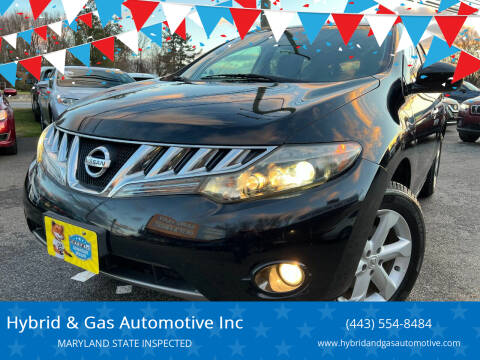 2009 Nissan Murano for sale at Hybrid & Gas Automotive Inc in Aberdeen MD