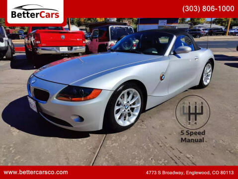 2003 BMW Z4 for sale at Better Cars in Englewood CO