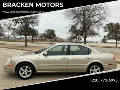 2001 Nissan Maxima for sale at BRACKEN MOTORS in San Antonio TX