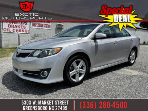 2012 Toyota Camry for sale at Exotic Motorsports in Greensboro NC