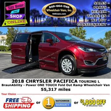 2018 Chrysler Pacifica for sale at Wheelchair Vans Inc in Laguna Hills CA