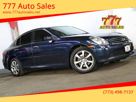 2006 Infiniti G35 for sale at 777 Auto Sales in Bedford Park IL