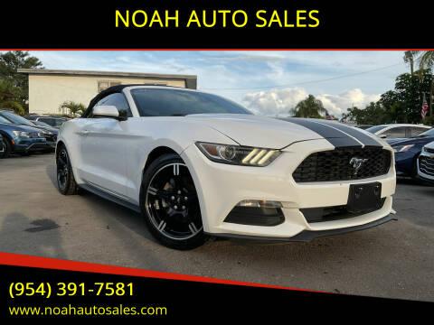 2015 Ford Mustang for sale at NOAH AUTO SALES in Hollywood FL