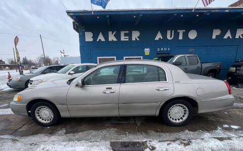 2000 Lincoln Town Car for sale at BAKER AUTO & PARTS LLC in Saginaw MI