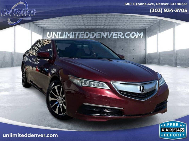 2015 Acura TLX for sale at Unlimited Auto Sales in Denver CO