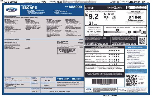 2022 Ford Escape Titanium