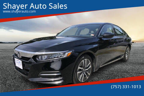 2018 Honda Accord Hybrid for sale at Shayer Auto Sales in Cape Charles VA