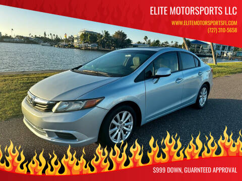 2012 Honda Civic for sale at Elite Motorsports LLC in Saint Petersburg FL