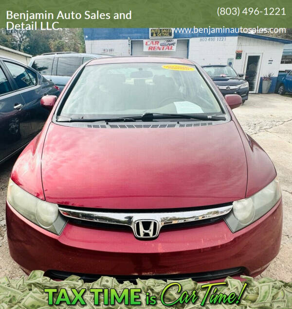 2008 Honda Civic for sale at Benjamin Auto Sales and Detail LLC in Holly Hill SC