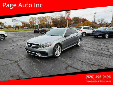 2014 Mercedes-Benz E-Class for sale at Page Auto Inc in Green Bay WI