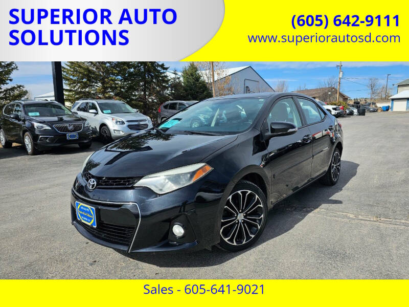 2014 Toyota Corolla for sale at SUPERIOR AUTO SOLUTIONS in Spearfish SD