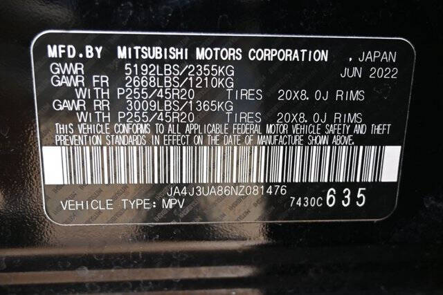2022 Mitsubishi Outlander SE