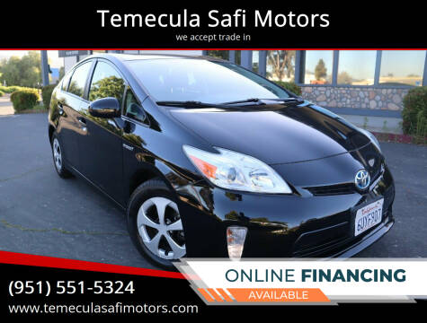 2012 Toyota Prius for sale at Temecula Safi Motors in Temecula CA