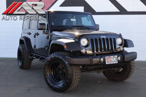 2017 Jeep Wrangler Unlimited for sale at Auto Republic Fullerton in Fullerton CA