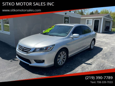 2014 Honda Accord for sale at SITKO MOTOR SALES INC in Cedar Lake IN