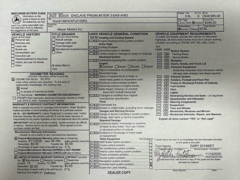 2023 Buick Enclave Premium