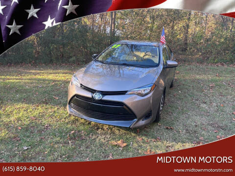 2017 Toyota Corolla for sale at Midtown Motors in Greenbrier TN