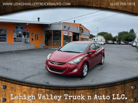 2012 Hyundai Elantra for sale at Lehigh Valley Truck n Auto LLC. in Schnecksville PA