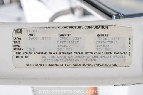 1982 GMC C/K 1500 Series