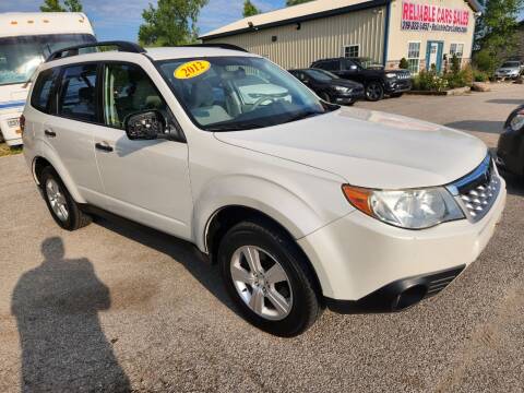 2012 Subaru Forester for sale at Reliable Cars Sales Inc. in Michigan City IN