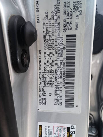 2004 Toyota 4Runner SR5