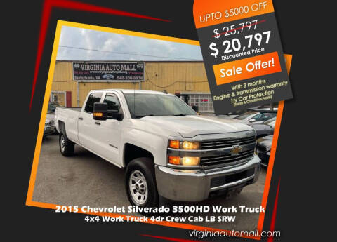 2015 Chevrolet Silverado 3500HD for sale at Virginia Auto Mall in Woodford VA