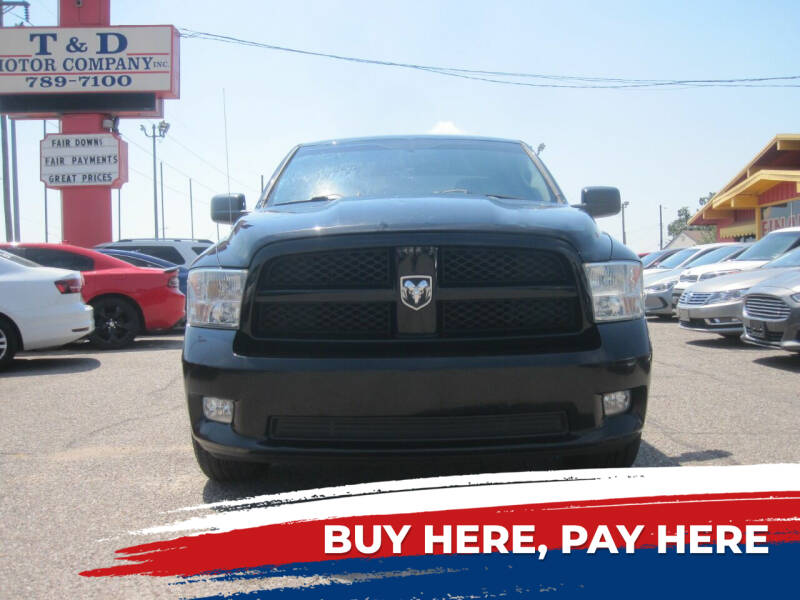 2012 RAM Ram Pickup 1500 for sale at T & D Motor Company in Bethany OK