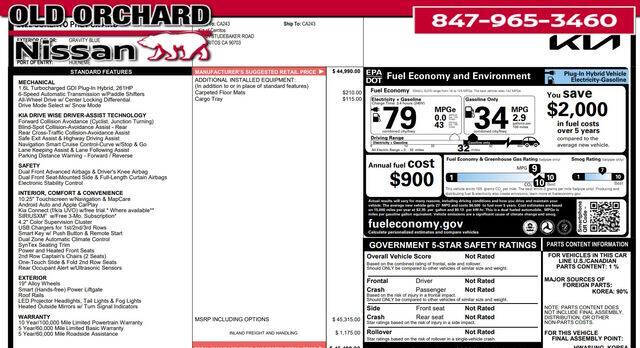 2022 Kia Sorento Plug-In Hybrid SX
