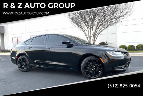 2015 Chrysler 200 for sale at R & Z AUTO GROUP in Austin TX