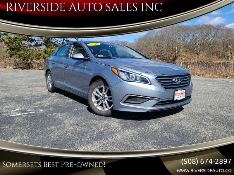 2016 Hyundai Sonata for sale at RIVERSIDE AUTO SALES INC in Somerset MA