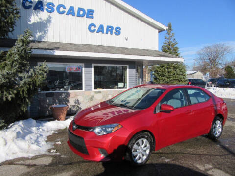 2014 Toyota Corolla for sale at Cascade Cars Inc. in Grand Rapids MI