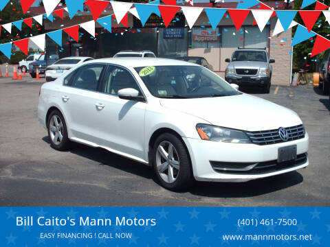 2013 Volkswagen Passat for sale at Mann Motors in Warwick RI