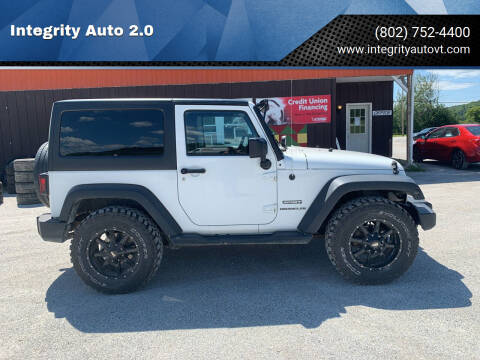 2014 Jeep Wrangler for sale at Integrity Auto 2.0 in Saint Albans VT