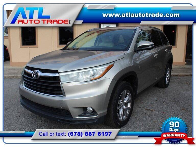 2015 Toyota Highlander for sale at ATL Auto Trade, Inc. in Stone Mountain GA