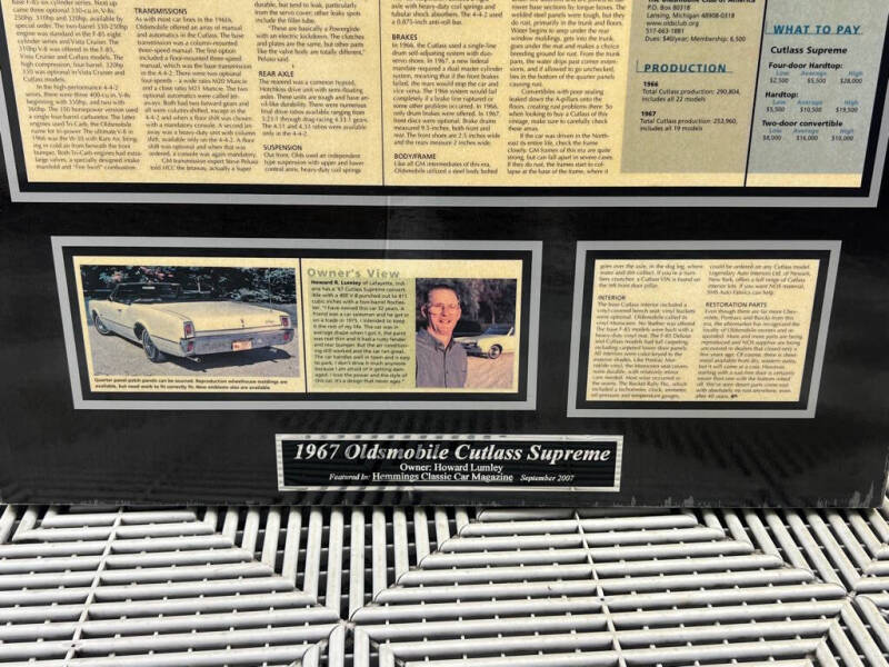 1967 Oldsmobile Cutlass Supreme