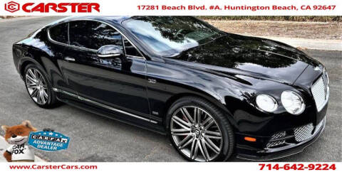 2013 Bentley Continental for sale at CARSTER in Huntington Beach CA