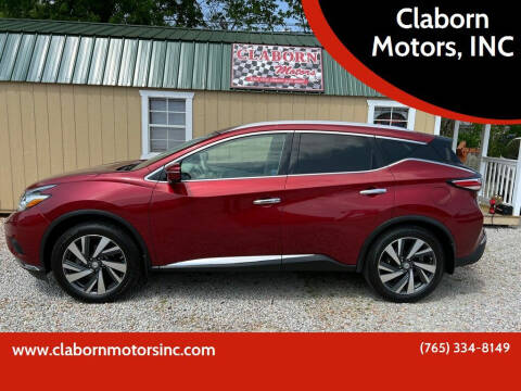 2015 Nissan Murano for sale at Claborn Motors, INC in Cambridge City IN