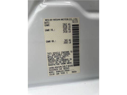 2023 Nissan Altima 2.5 SV