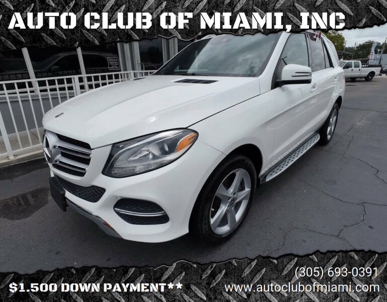 2018 Mercedes-Benz GLE for sale at AUTO CLUB OF MIAMI, INC in Miami FL