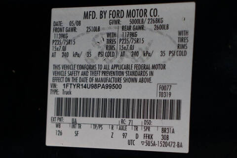 2008 Ford Ranger SPORT