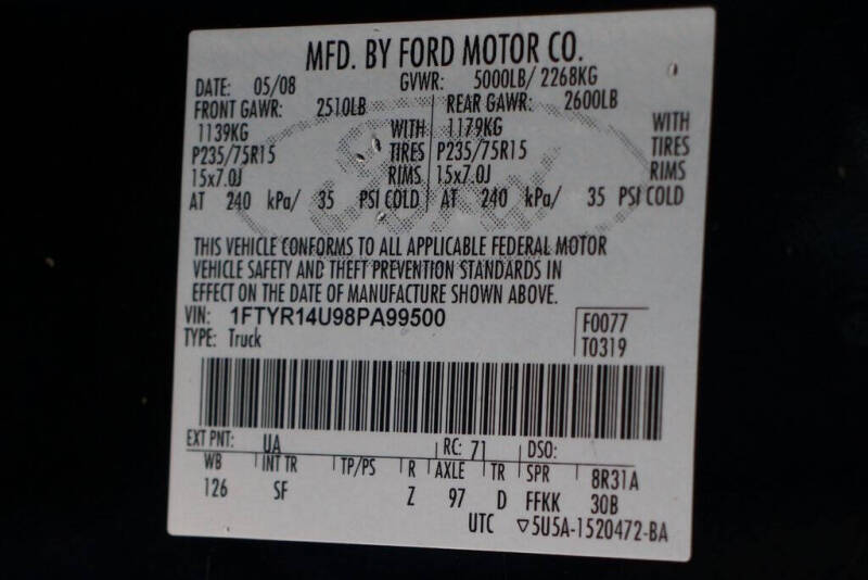 2008 Ford Ranger SPORT