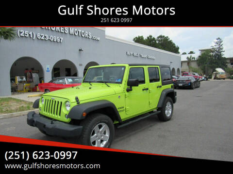 2016 Jeep Wrangler Unlimited for sale at Gulf Shores Motors in Gulf Shores AL