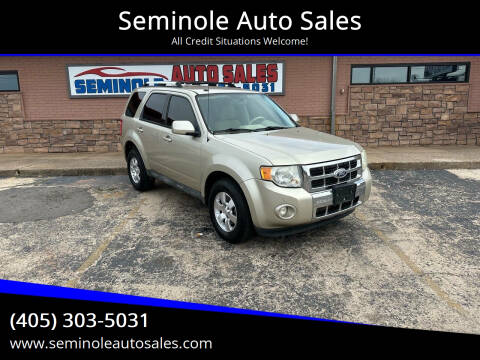 2010 Ford Escape for sale at Seminole Auto Sales in Seminole OK